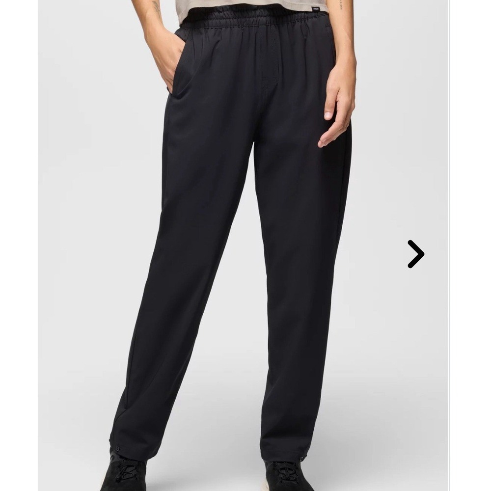 prAna NEW Wonderland Rocks Pant Womens Medium Black Pull On Stretch Outdoor - Picture 2 of 15